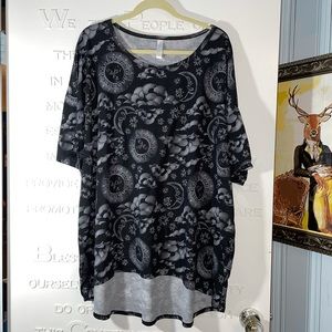 LLR Irma 3x- Short sleeved high-low tunic